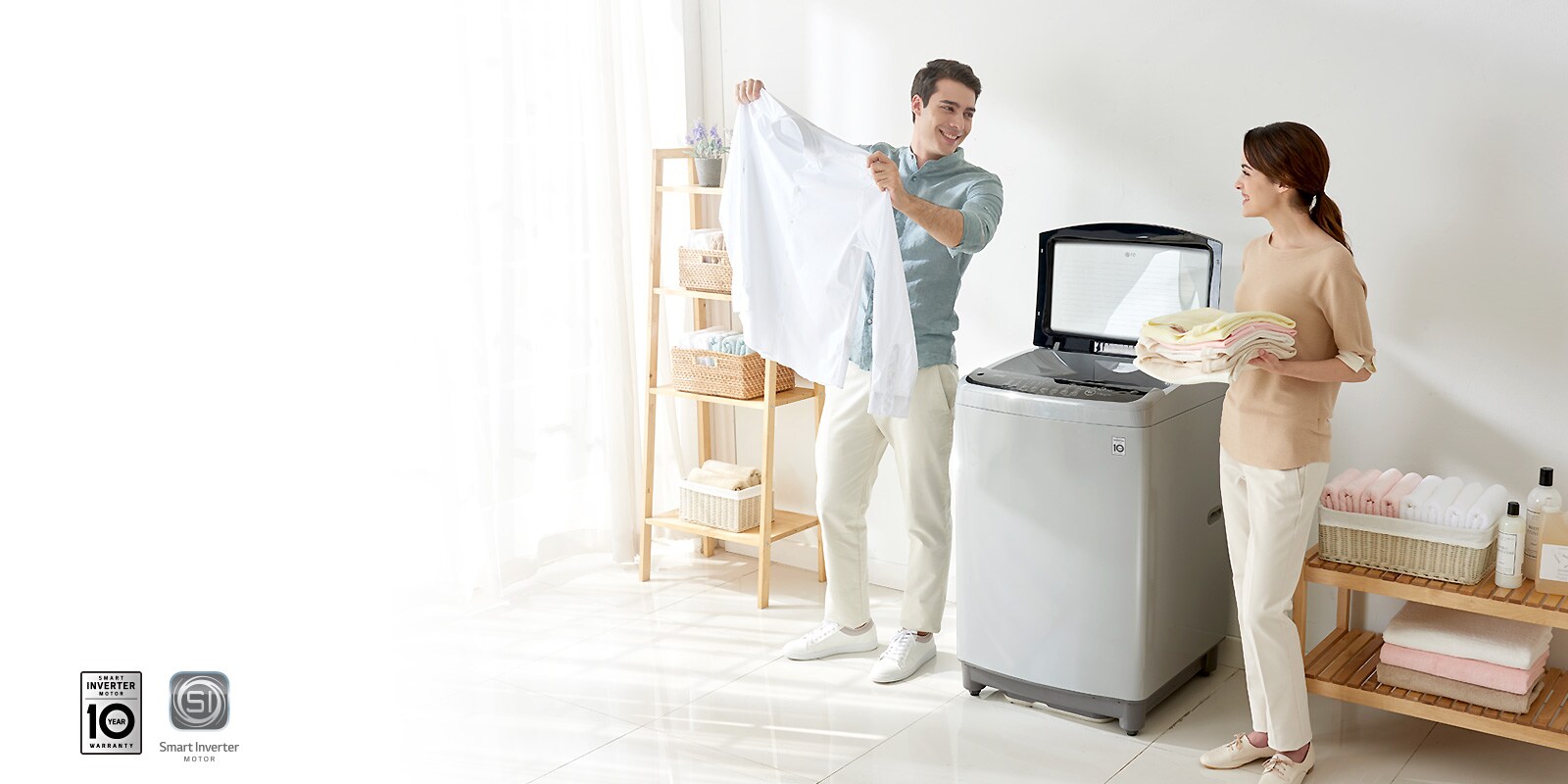 Lavadoras Carga Superior Smart Inverter | LG Ecuador